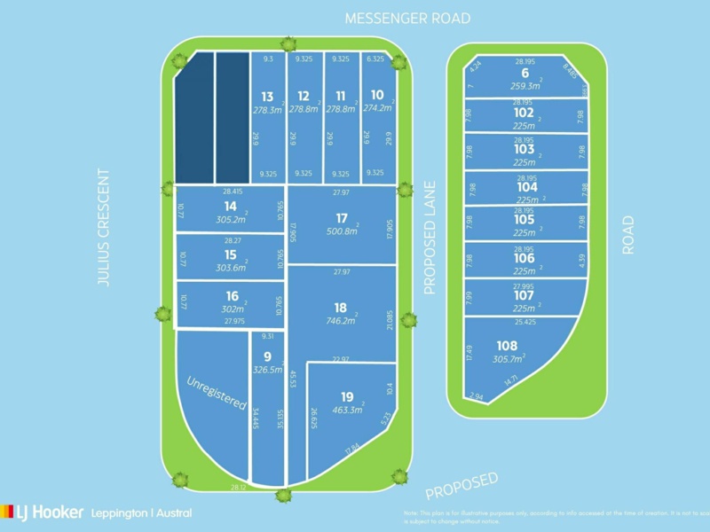 Lots 9, 14, 15 & 16 Julius Crescent, Leppington, Leppington