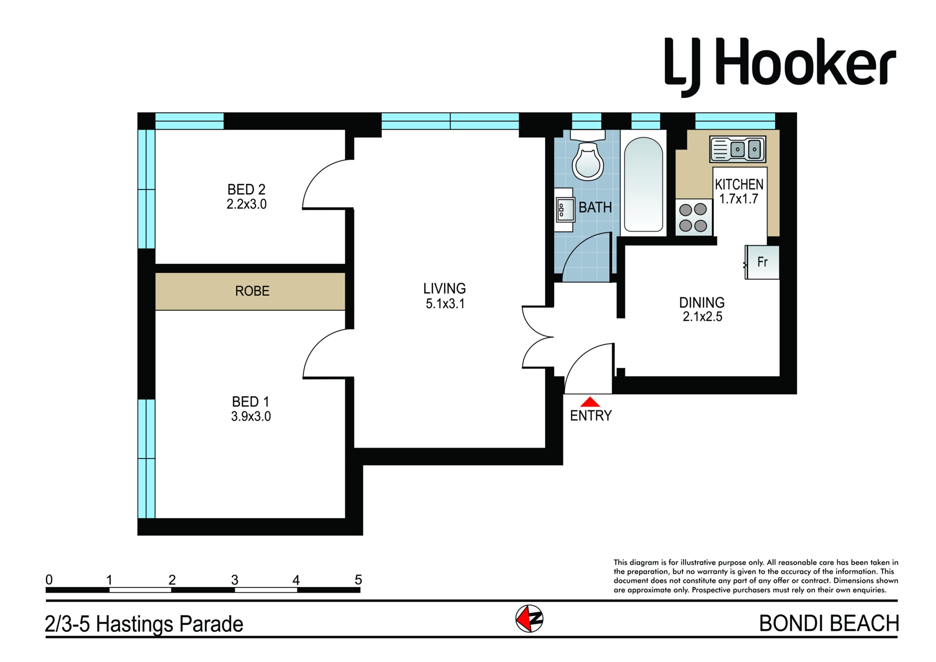 2/3-5 Hastings Parade, Bondi Beach