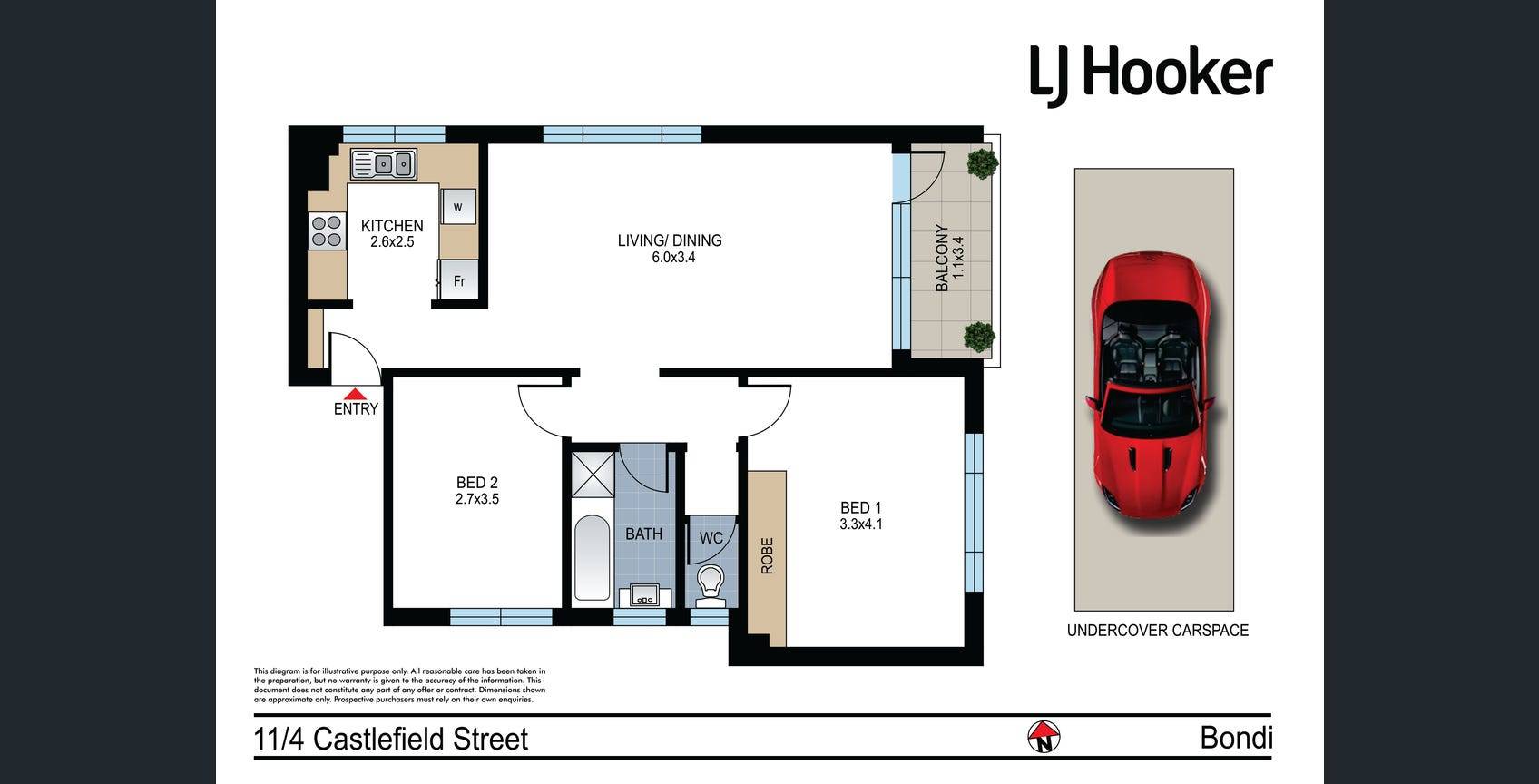 11/4 Castlefield Street, BONDI