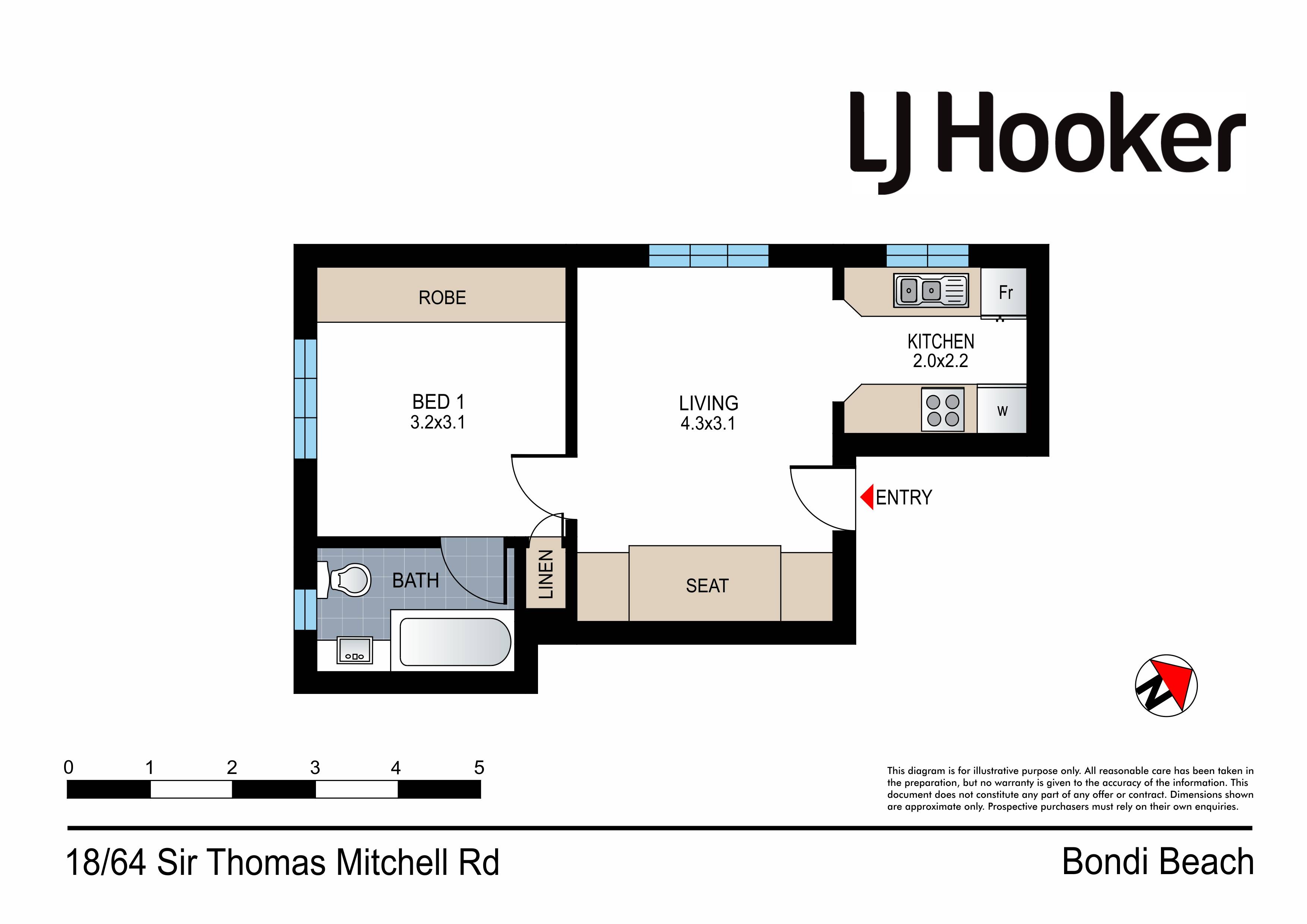 18/64 Sir Thomas Mitchell Road, BONDI BEACH