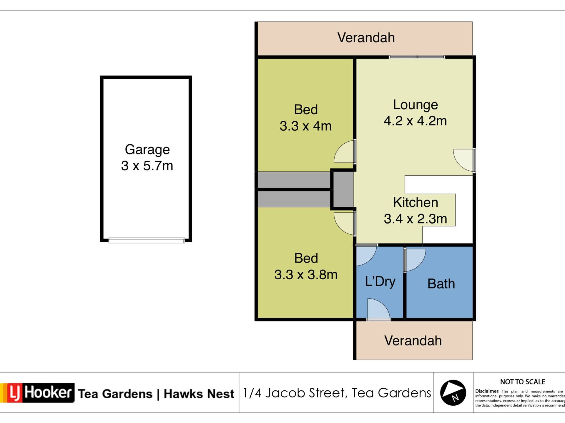 1/4 Jacob Street, TEA GARDENS