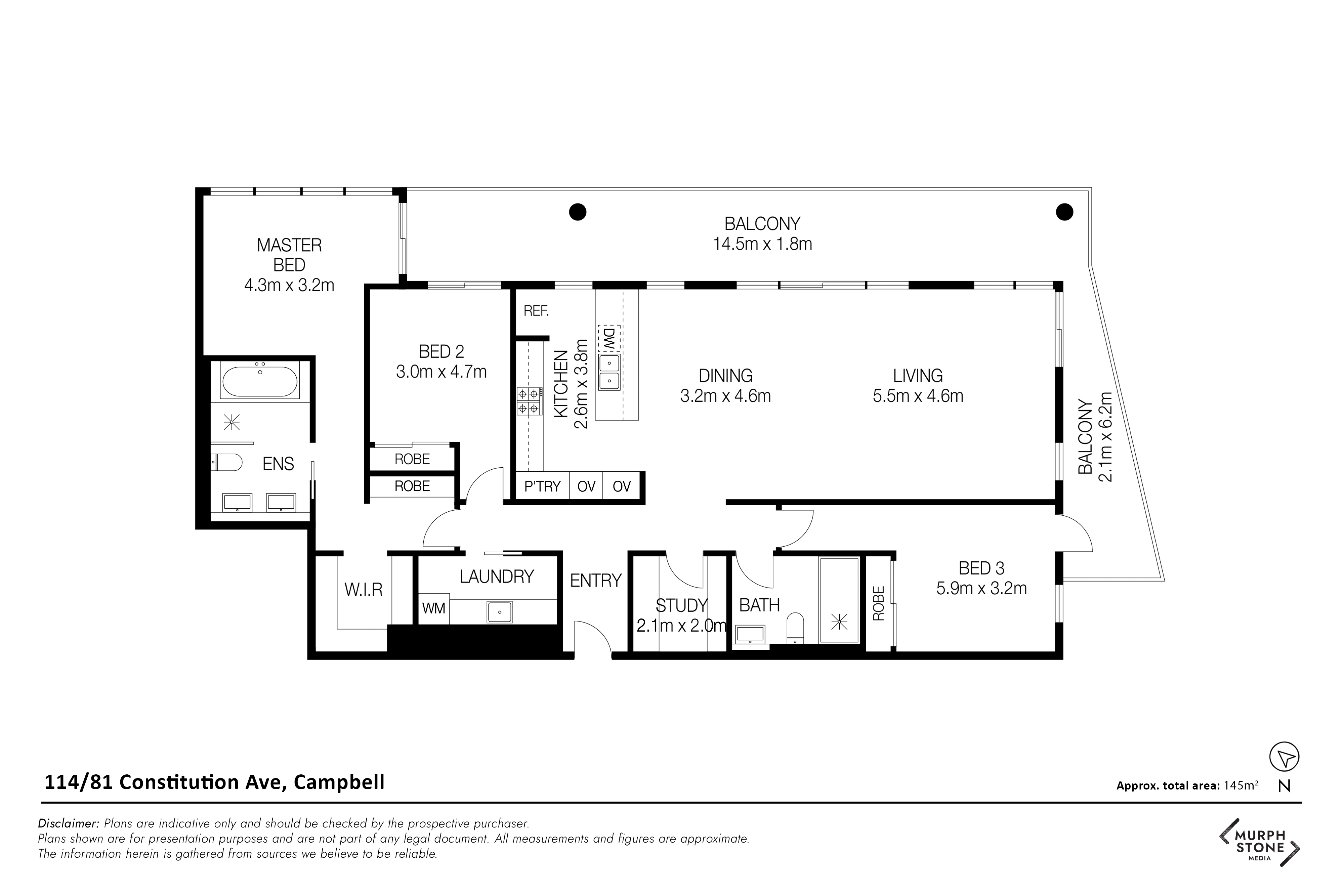 114/81 Constitution Avenue, CAMPBELL