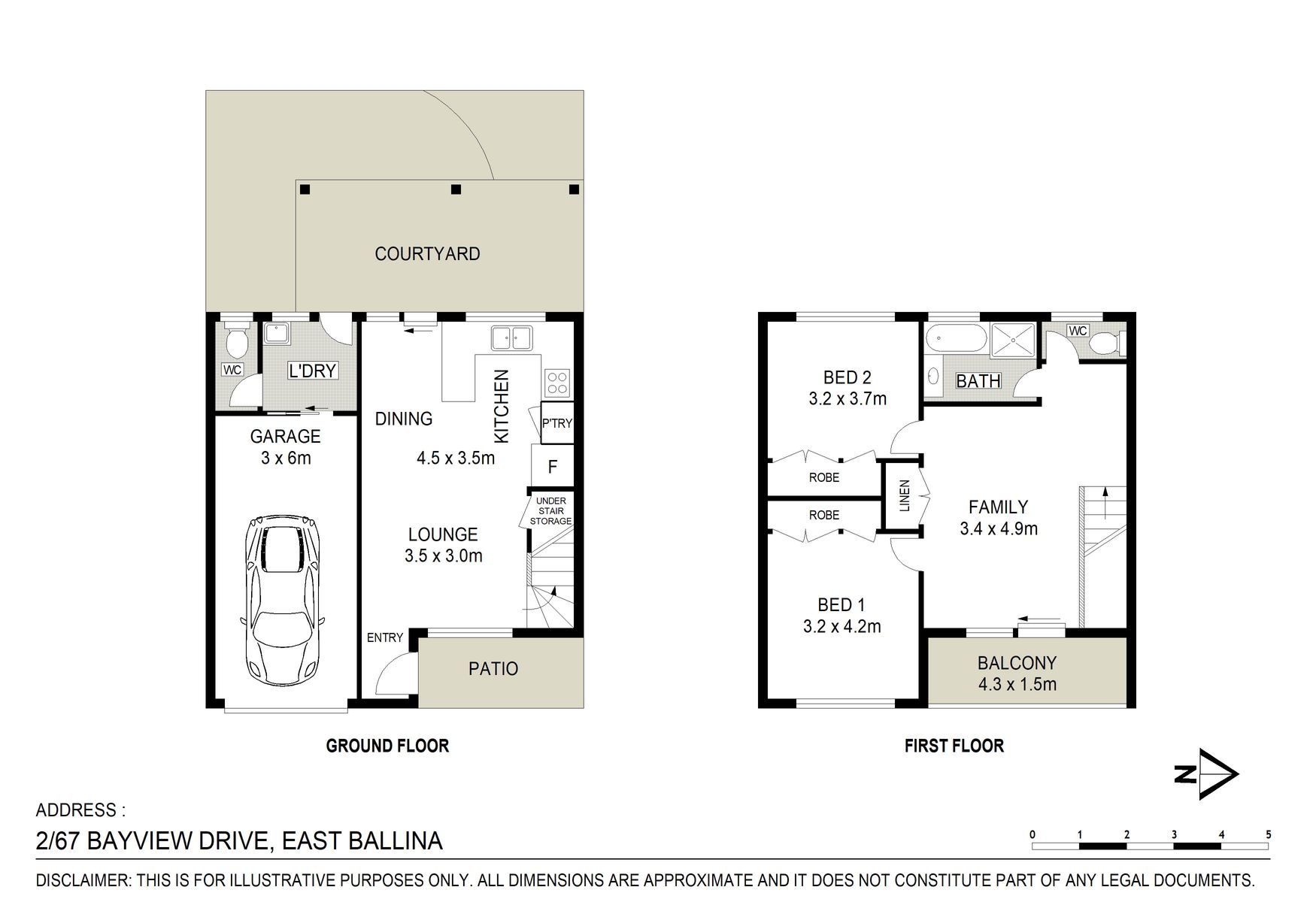 2/67 Bayview Drive East Ballina NSW