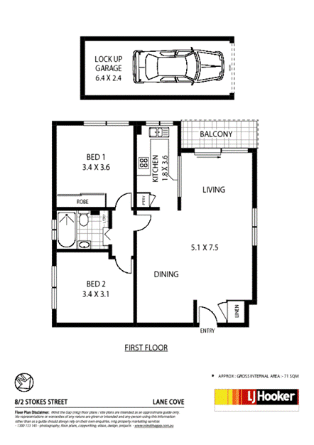 8/2 Stokes Street, LANE COVE