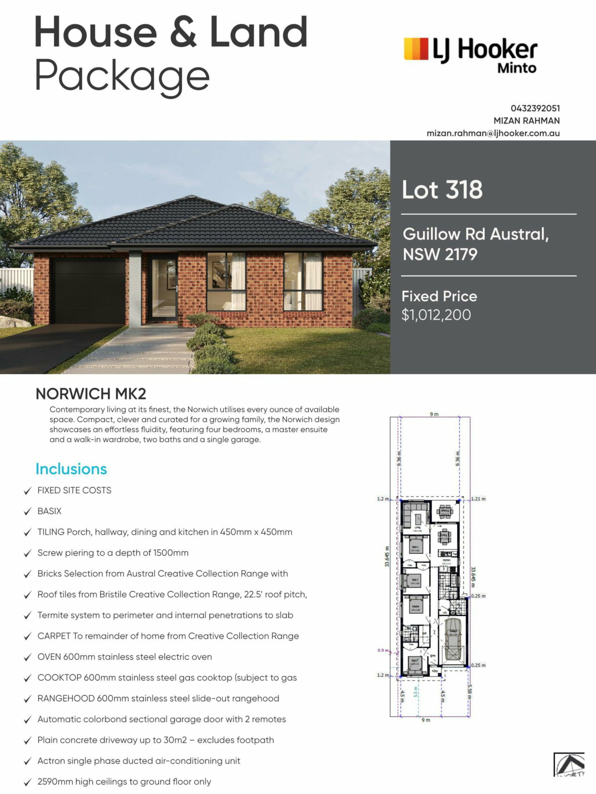 Lot 318 Guillow Road — photo from LJ Hooker Minto