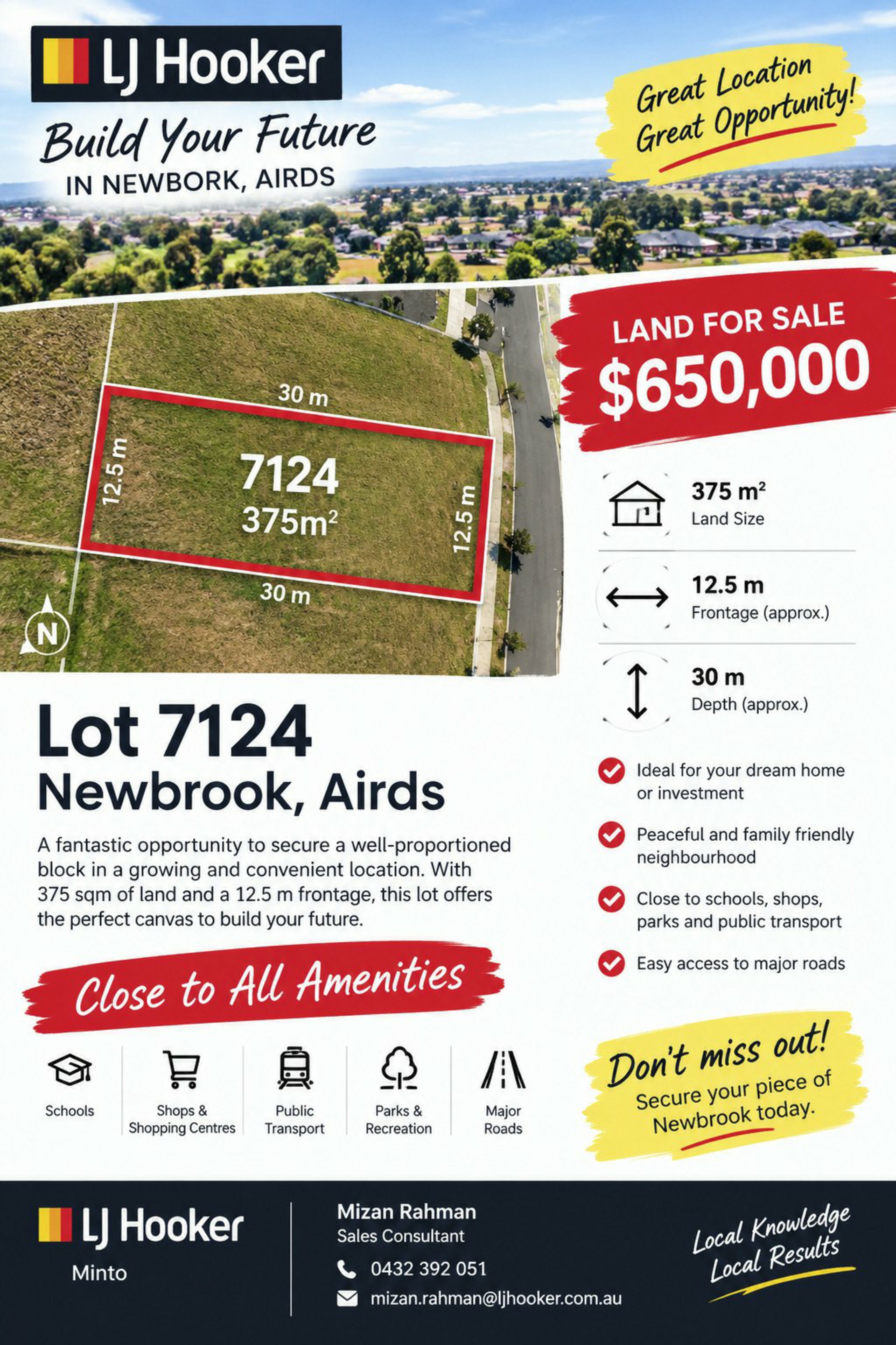 Lot 7124/101 Proposed road — photo from LJ Hooker Minto
