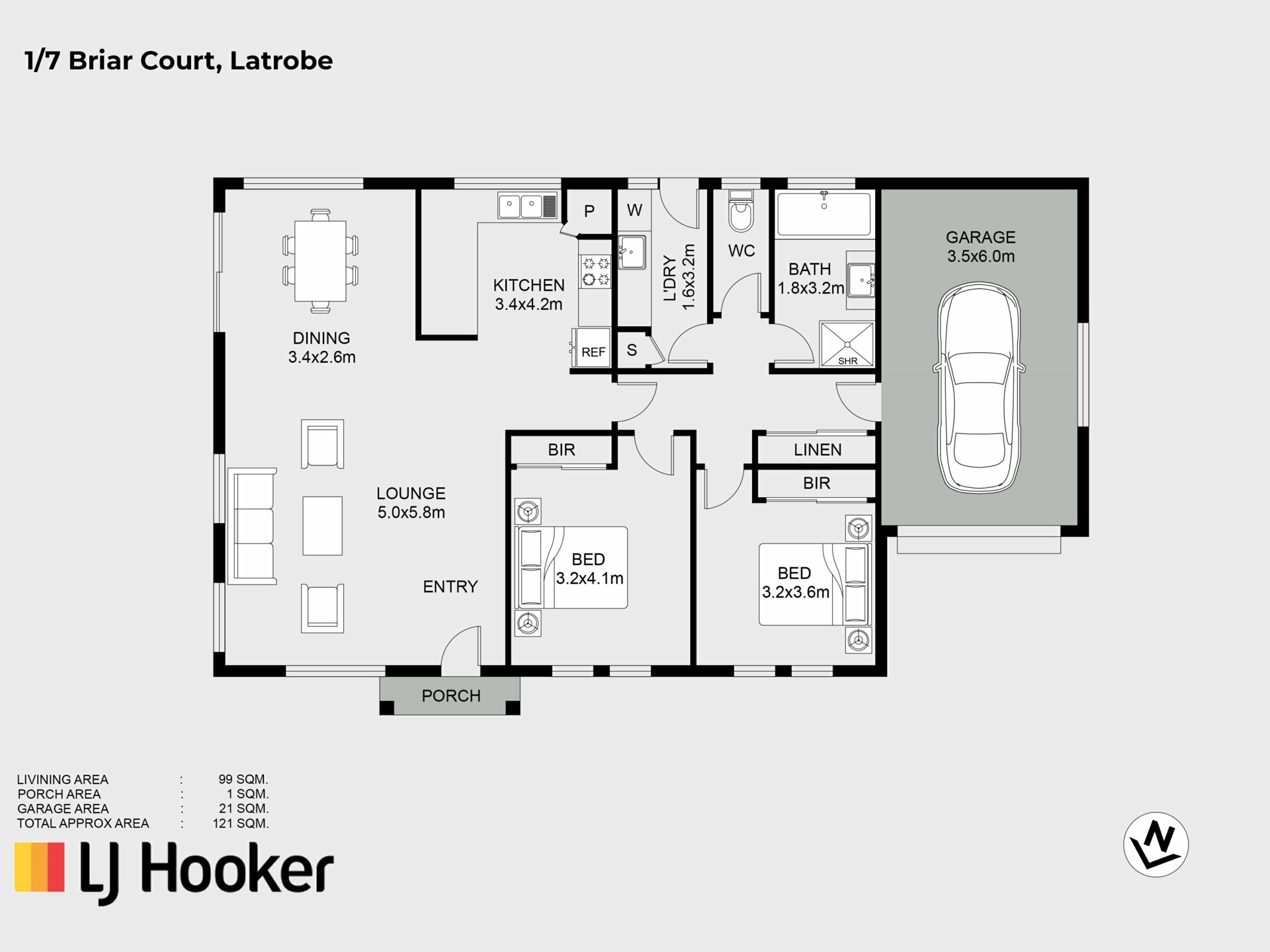 Unit 1/7 Briar Court Latrobe TAS Unit for Sale LJ Hooker