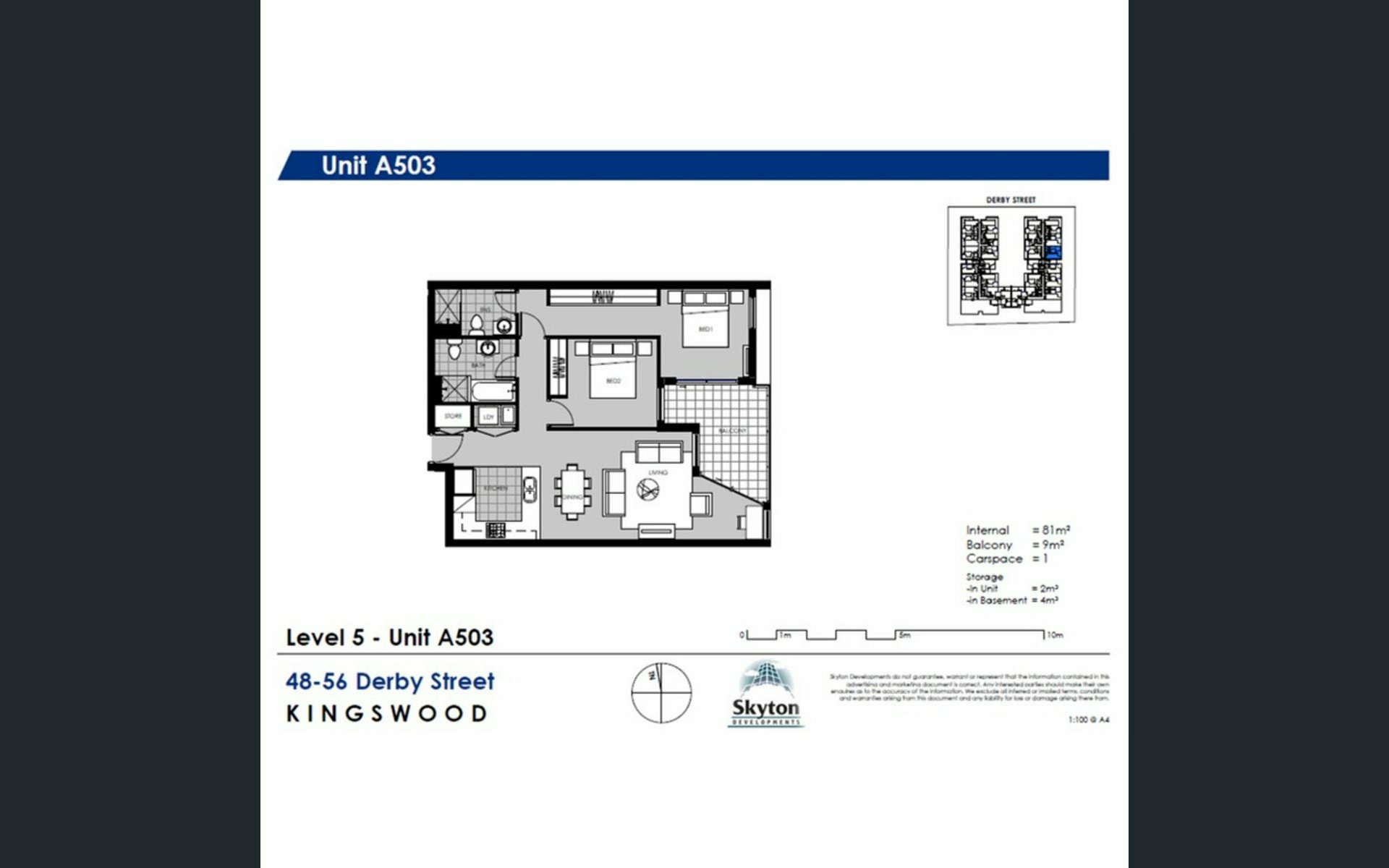 Apartment 503A/48-56 Derby Street — photo 3 of 3