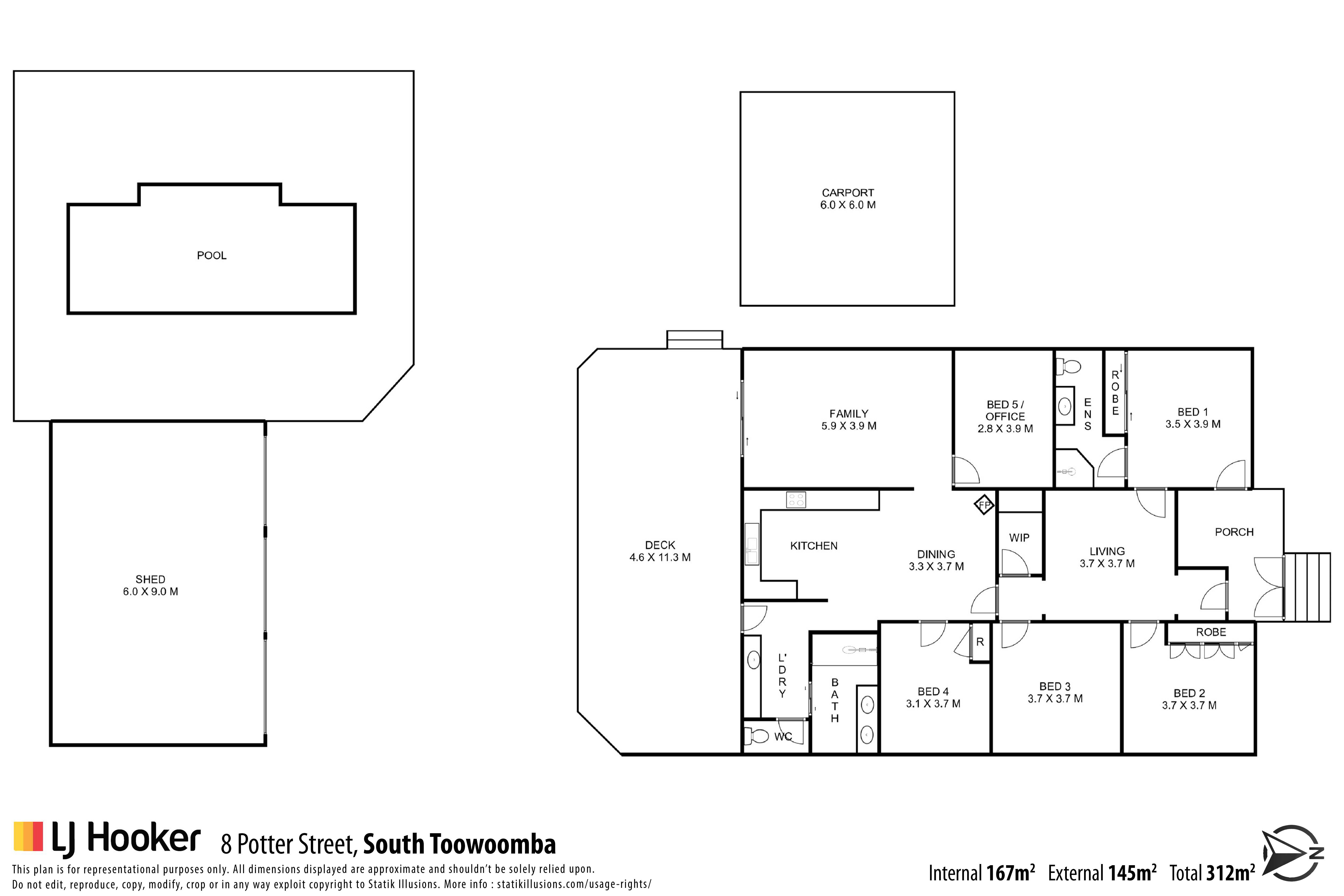 8 Potter Street South Toowoomba QLD House for Sale LJ Hooker