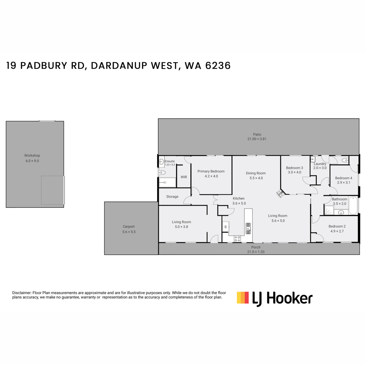19 Padbury Road Dardanup West WA AcreageSemirural for Sale LJ Hooker