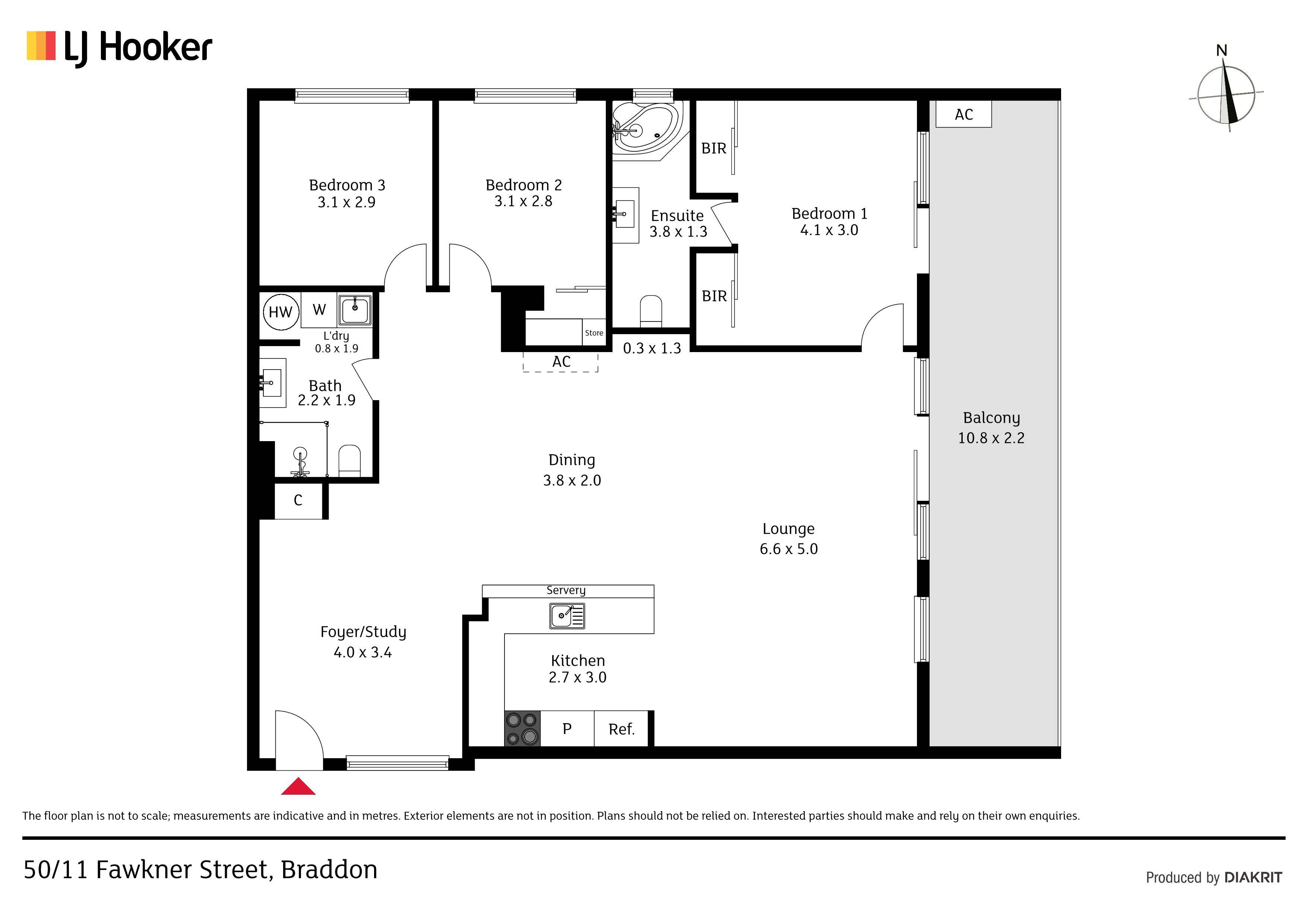 50/11 Fawkner Street, BRADDON