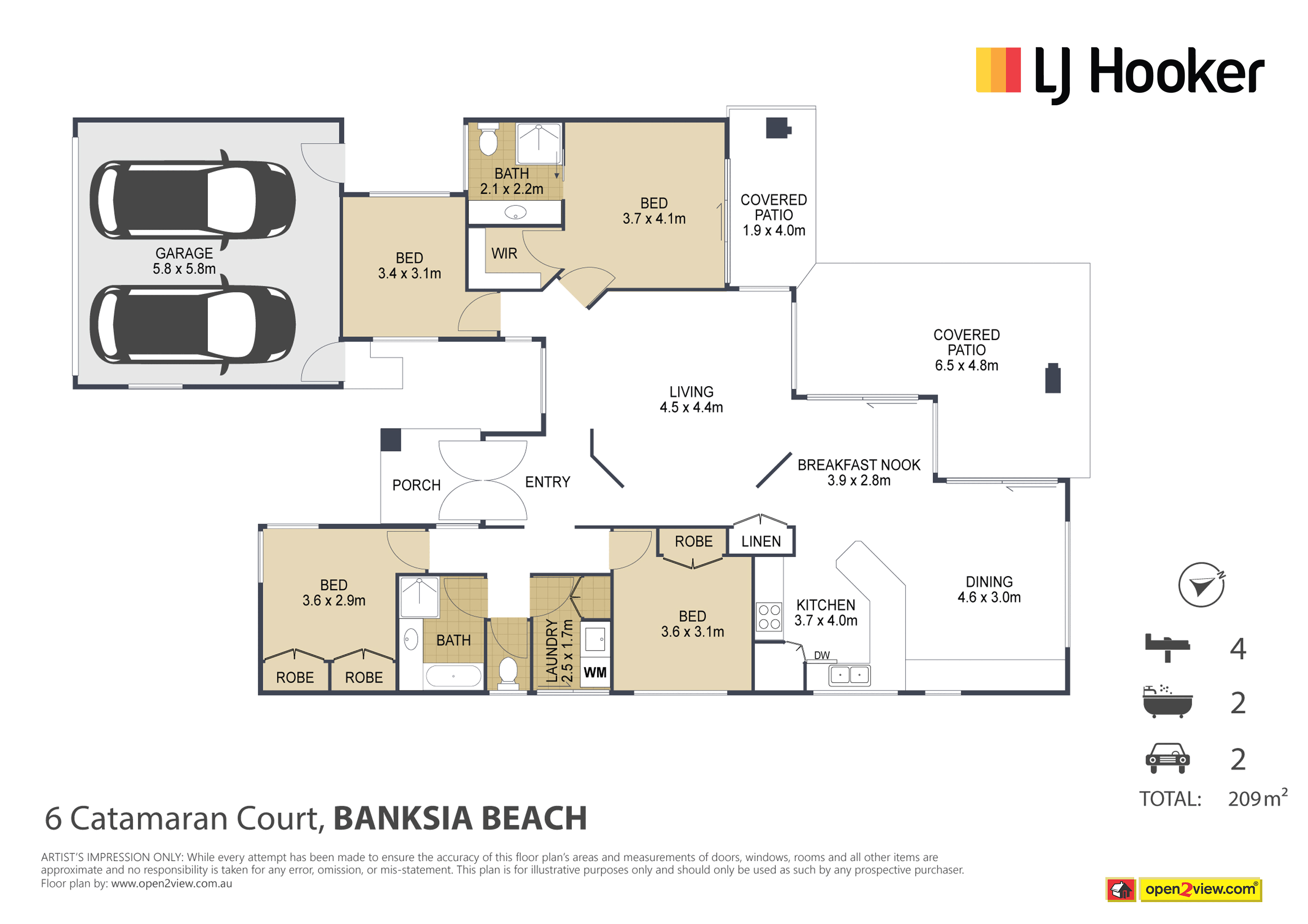6 Catamaran Court, BANKSIA BEACH