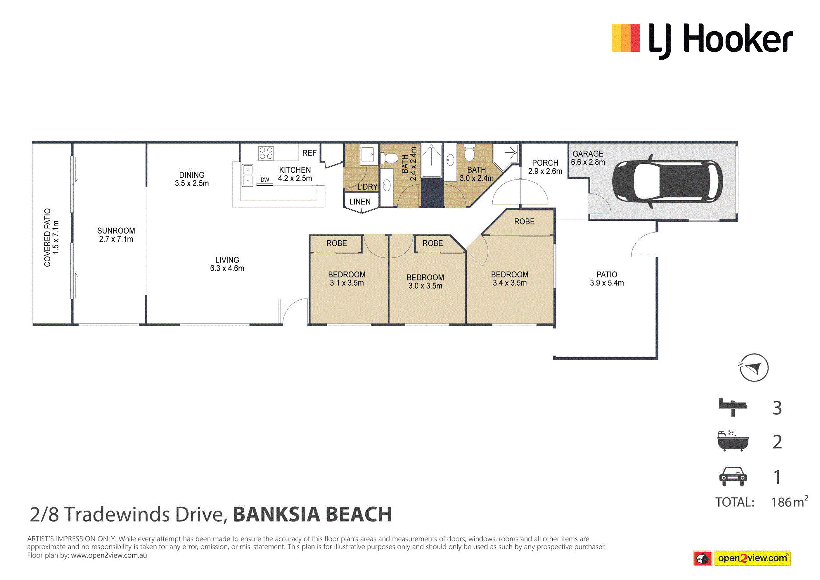 2/8 Tradewinds Drive, BANKSIA BEACH