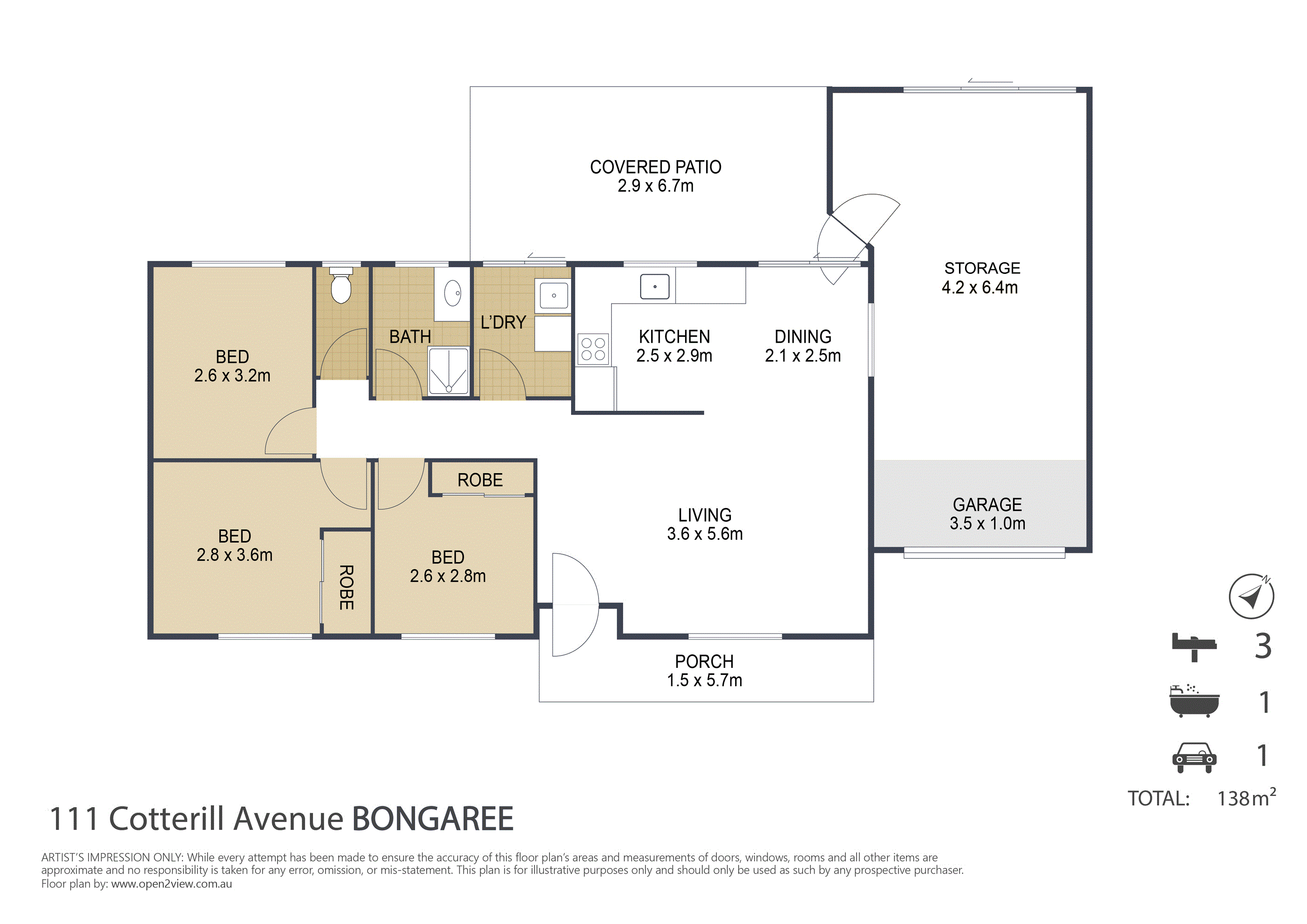 111 Cotterill Avenue, BONGAREE