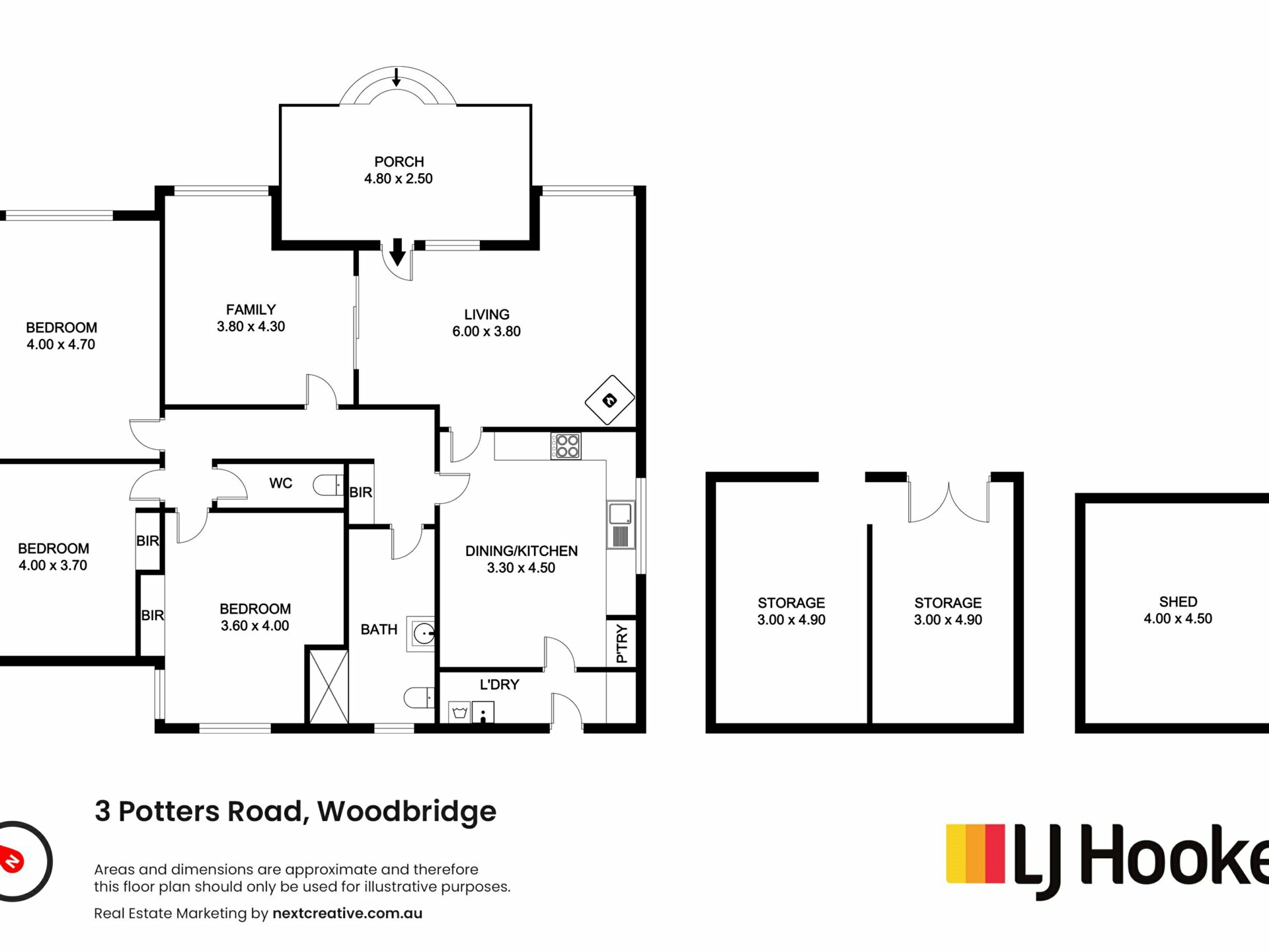3 Potters Road, WOODBRIDGE