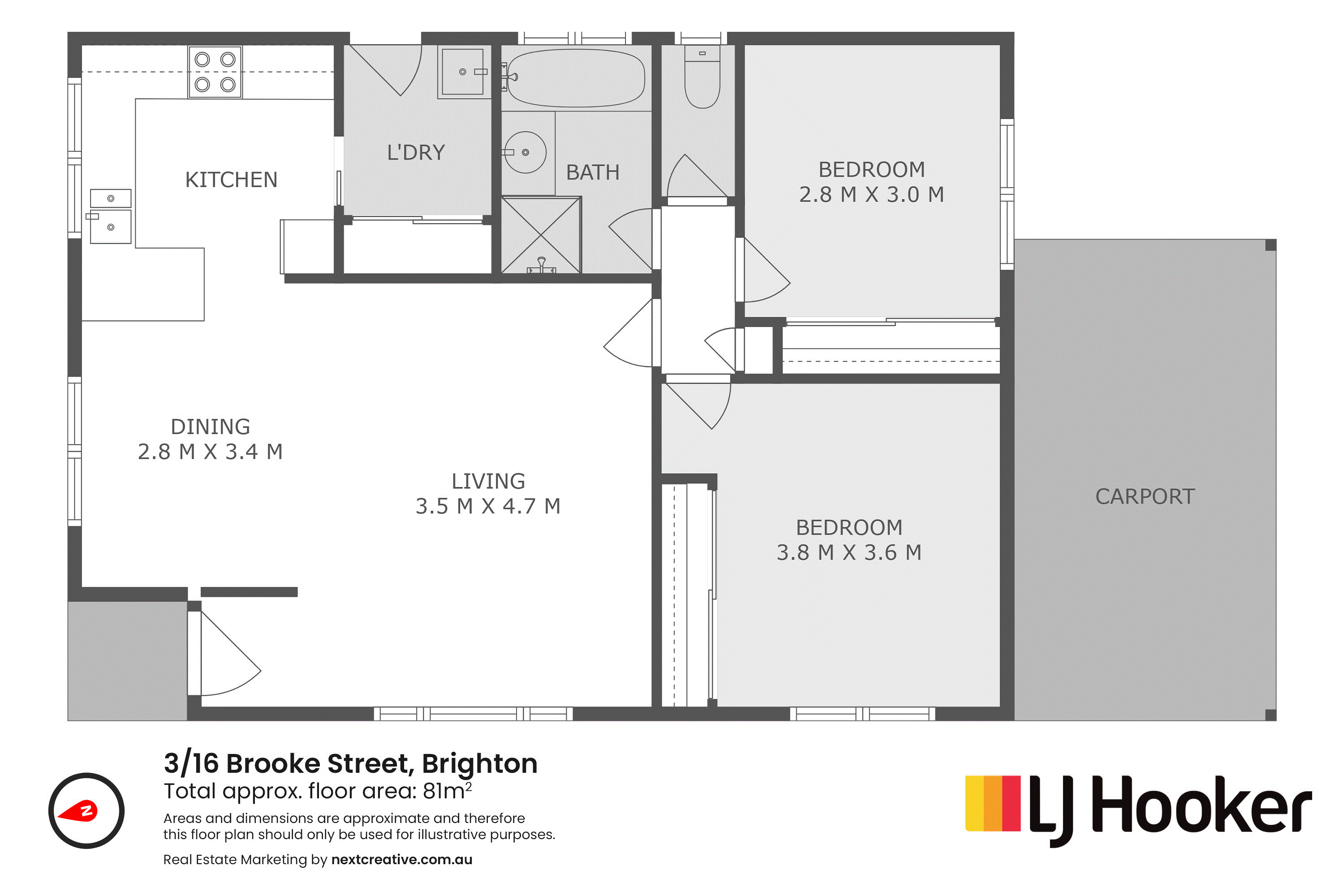 3/16 Brooke Street, BRIGHTON