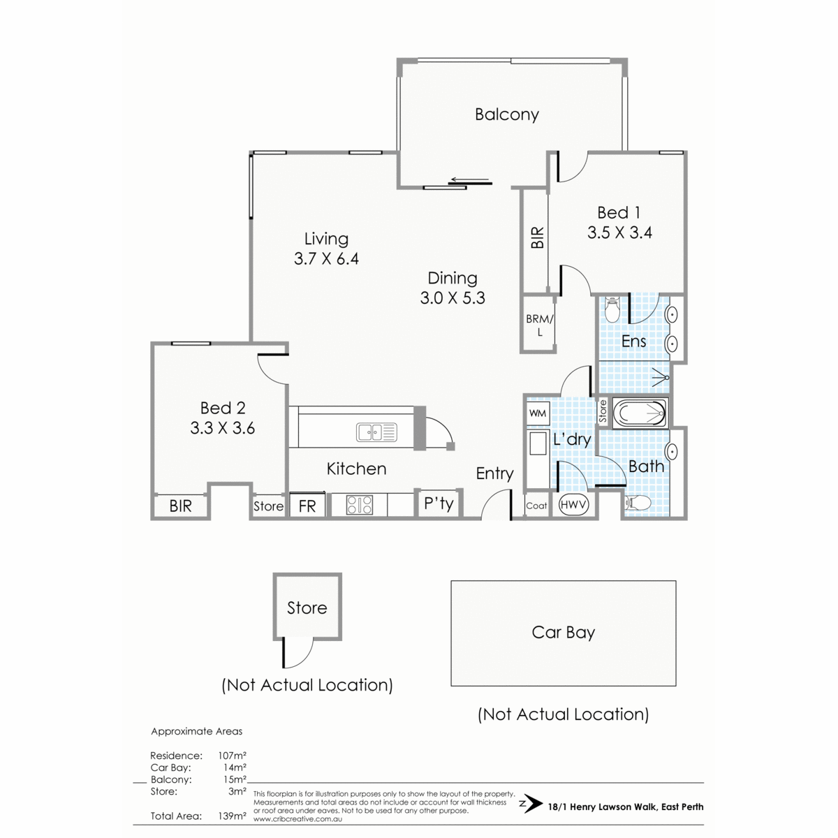18/1 Henry Lawson Walk, EAST PERTH