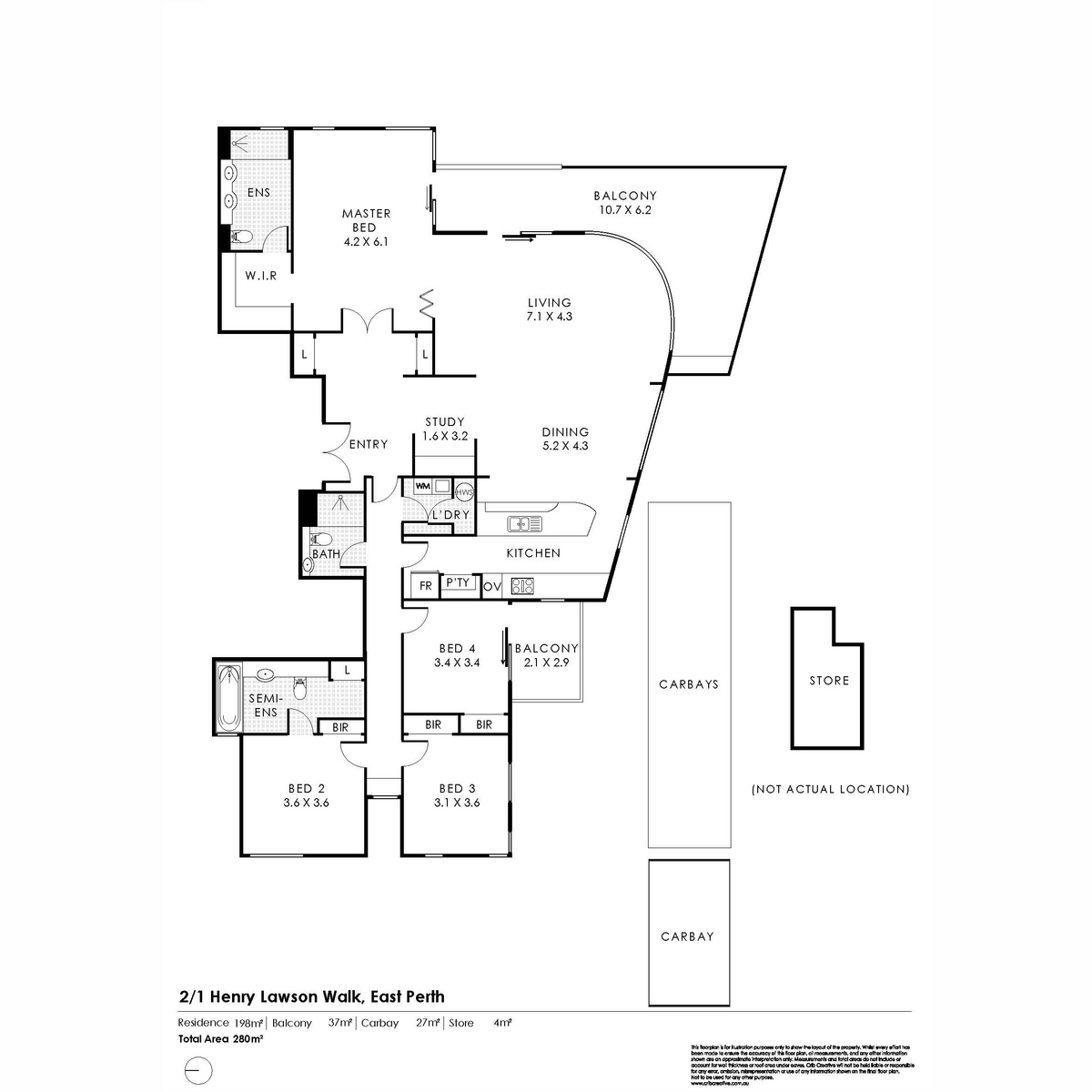 2/1 Henry Lawson Walk, EAST PERTH
