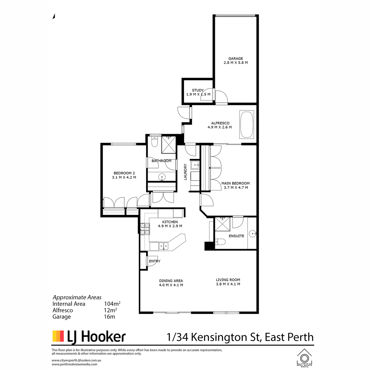 1/34 Kensington Street, EAST PERTH