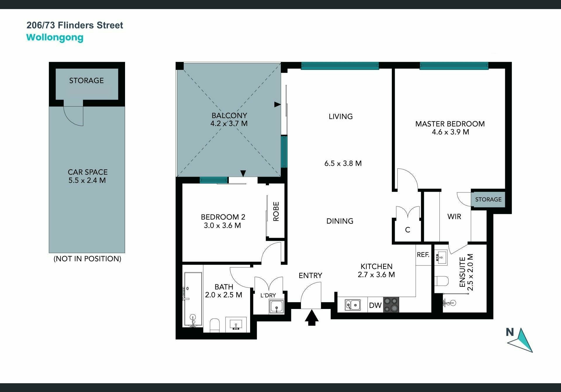 206/73 Flinders Street, WOLLONGONG
