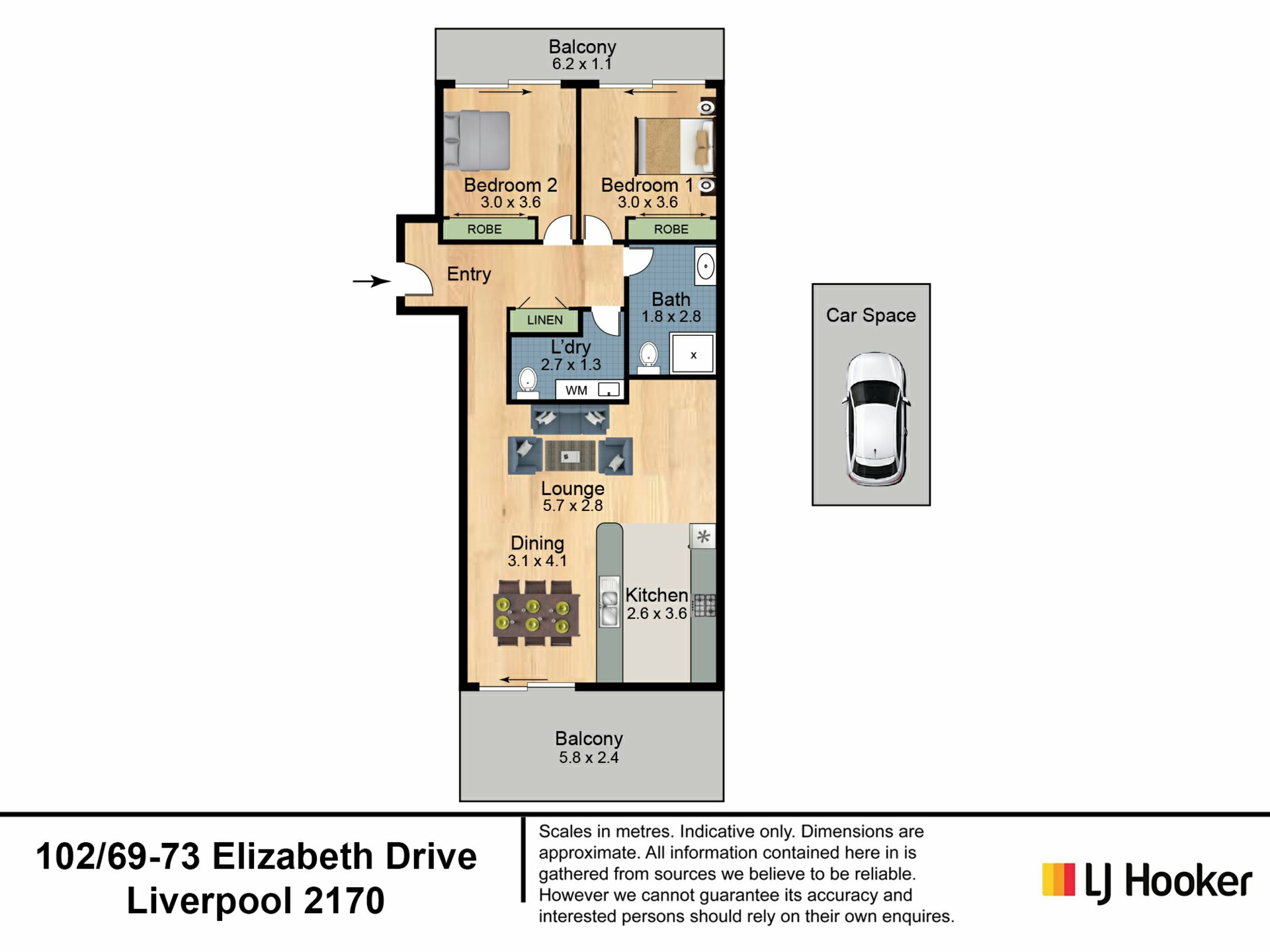 Unit 102/69-73 Elizabeth Drive — photo 17 of 17