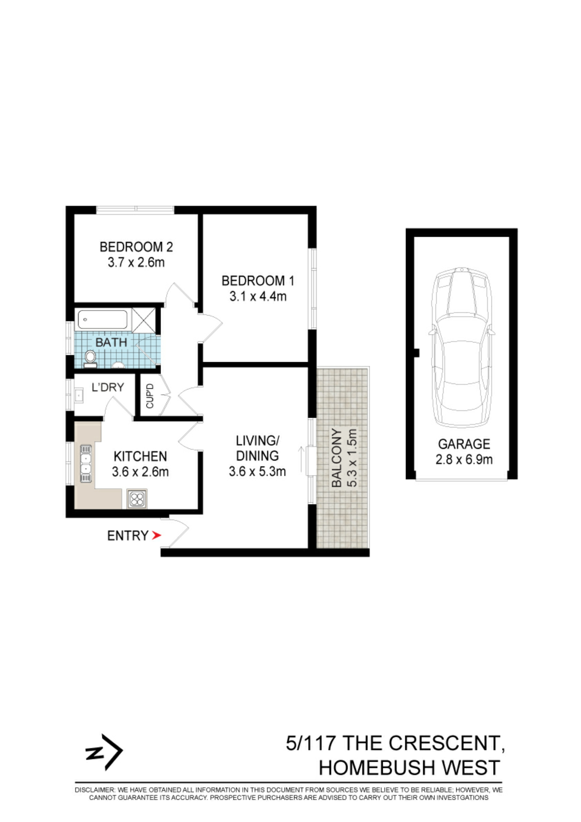 5/117-118 The Crescent, HOMEBUSH WEST