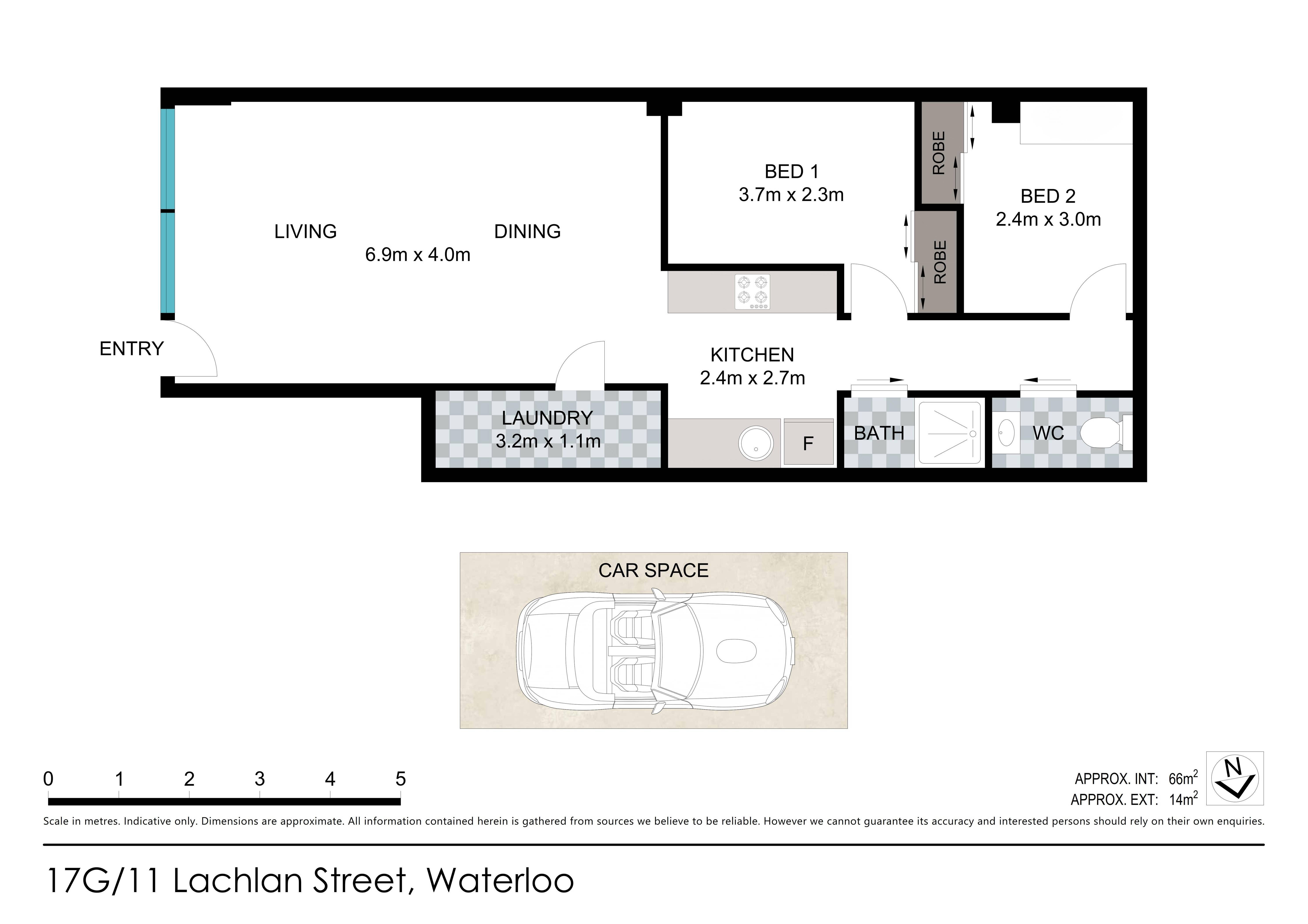 17G/11A Lachlan Street, WATERLOO