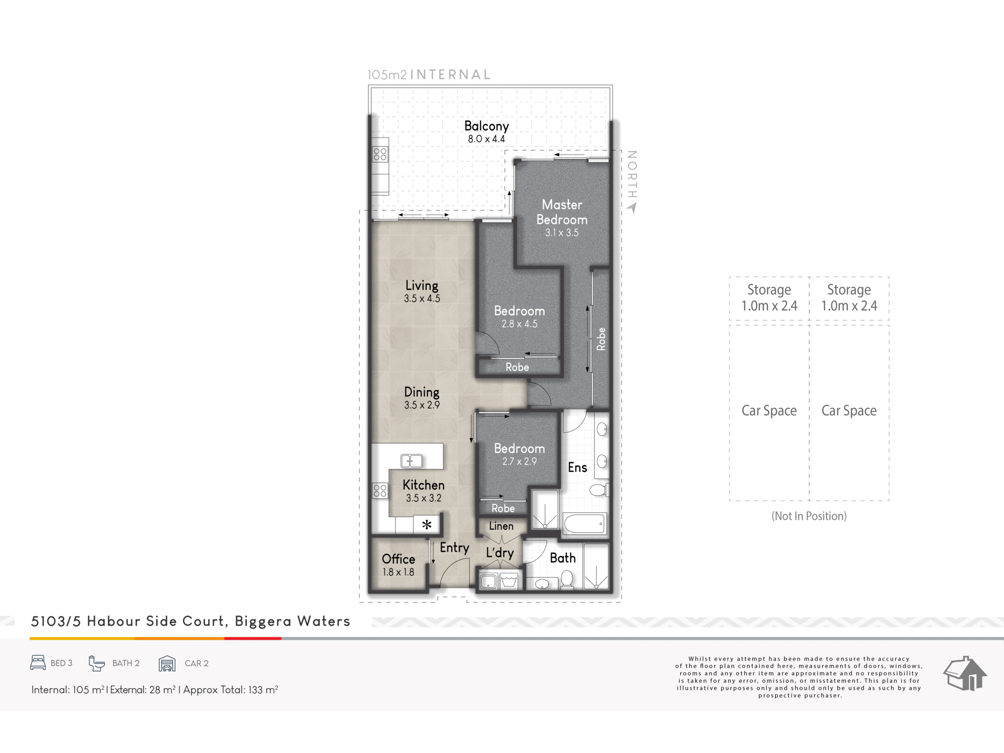 5103/5 Harbour Side Court, BIGGERA WATERS